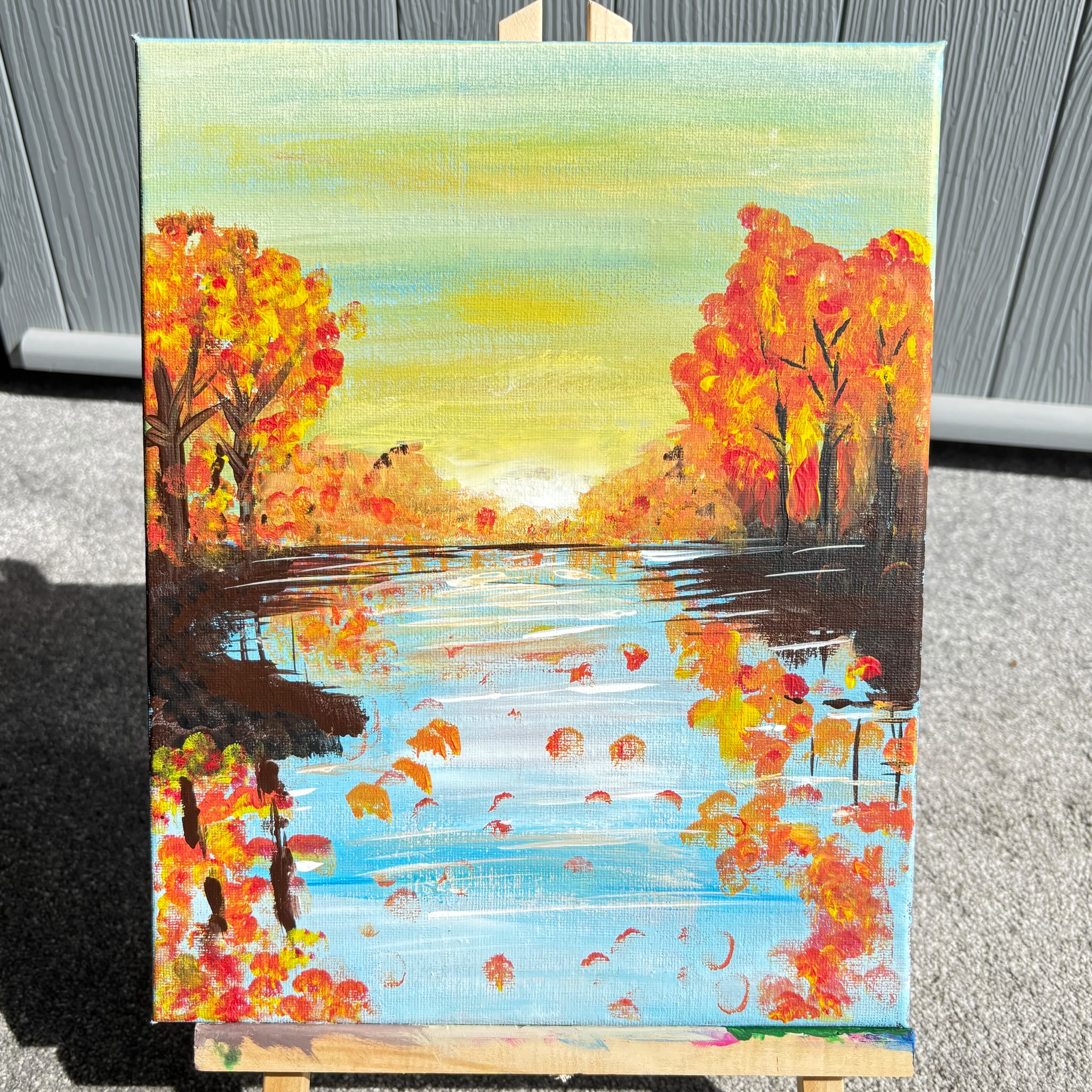 Paint and Sip Coventry Autumn landscape